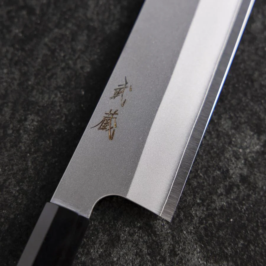 Kiritsuke Silver Steel #3 Kasumi Büffelhorn und Walnussholz Griff 240mm - Image 3