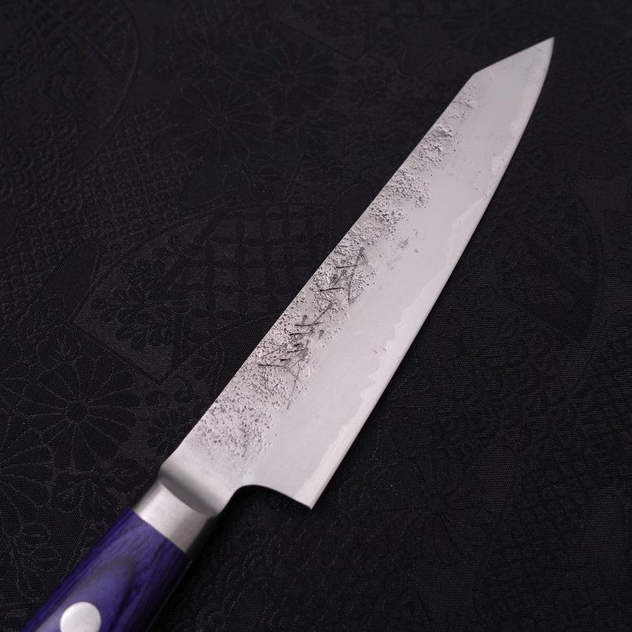 Kiritsuke Petty Edelstahlummantelung Blue Steel #2 Nashiji Westlicher Griff 135mm - Image 3