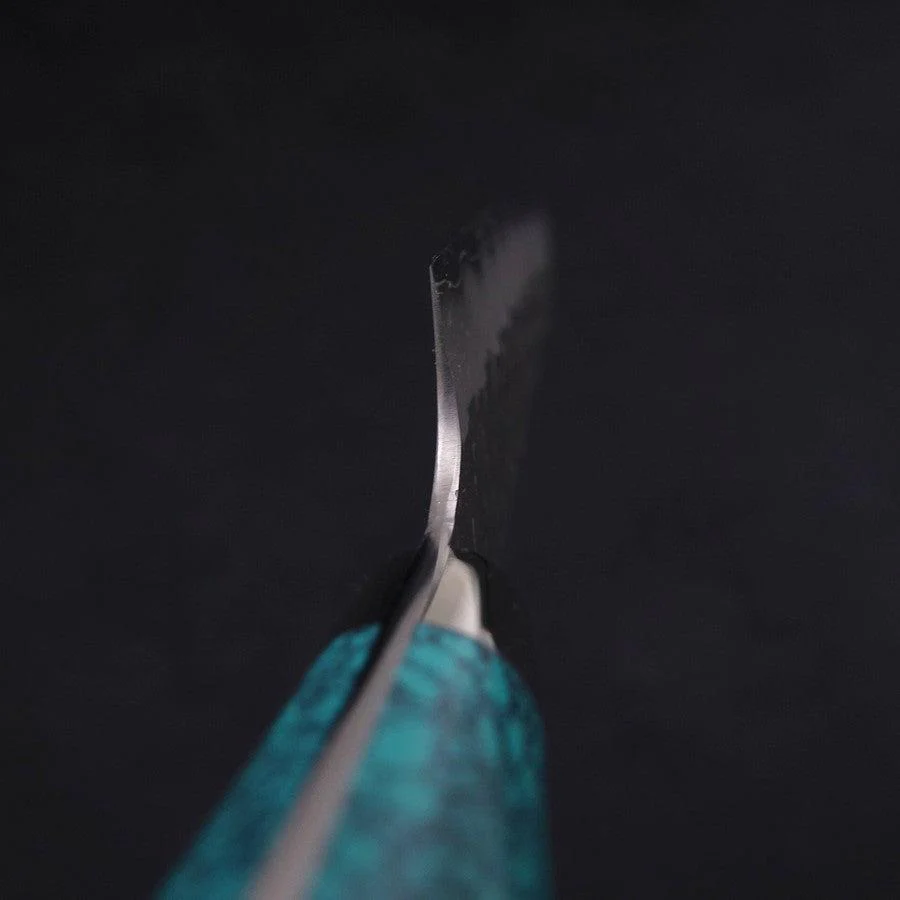 Kiritsuke Petty SG-2 Tsuchime Grüner Türkis Griff 150mm - Image 4