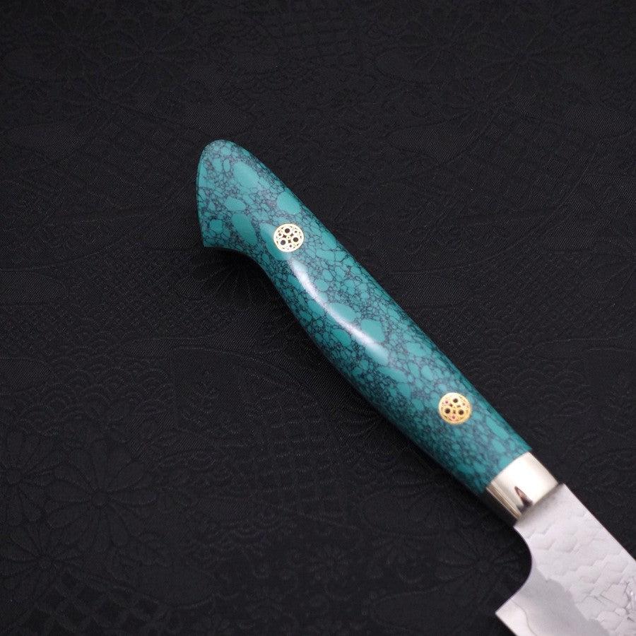 Kiritsuke Petty SG-2 Tsuchime Grüner Türkis Griff 150mm - Image 6