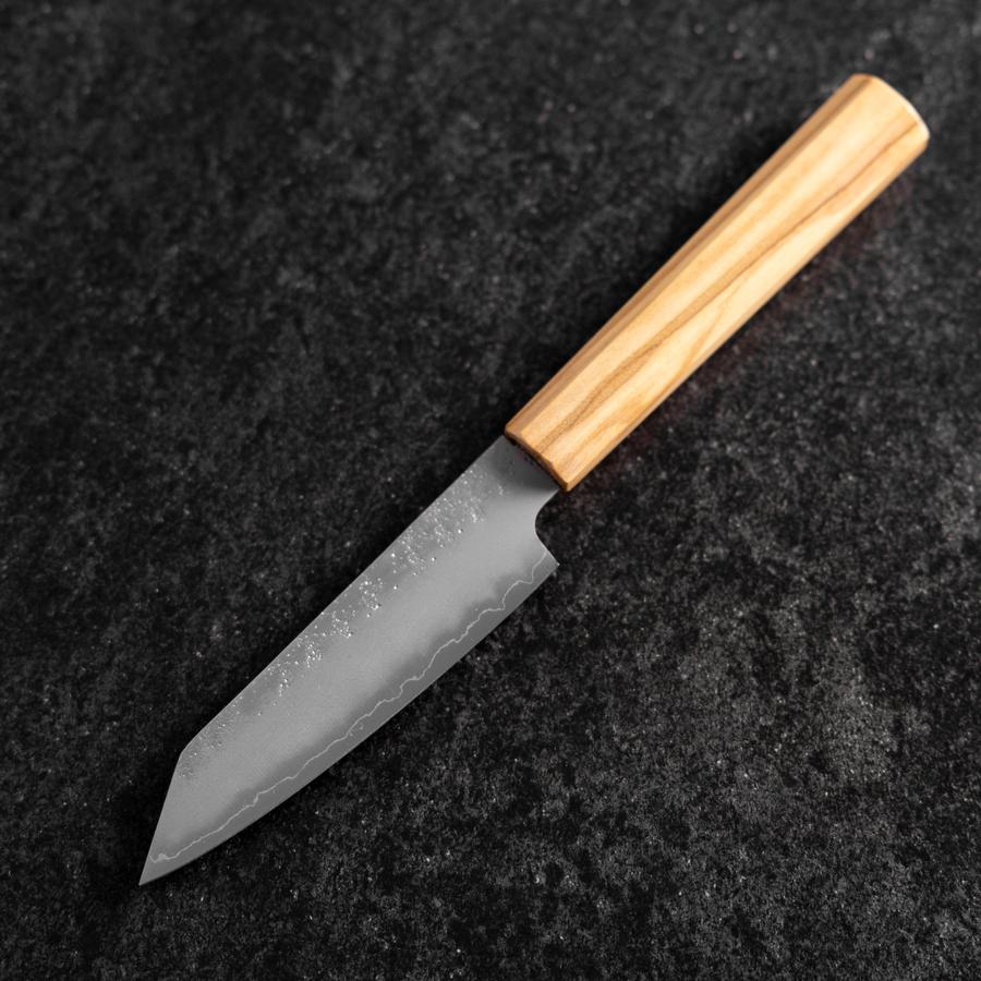 Kiritsuke Petty Silver Steel #3 Nashiji Olivenholz Griff 125mm - Image 2