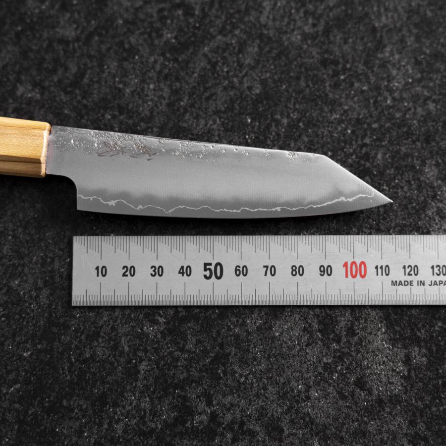 Kiritsuke Petty Silver Steel #3 Nashiji Olivenholz Griff 125mm - Image 7