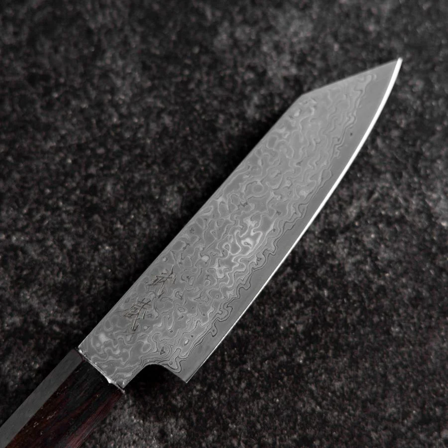 Kiritsuke Petty SLD Schwarzer Damast Ebenholz Griff 110mm - Image 3