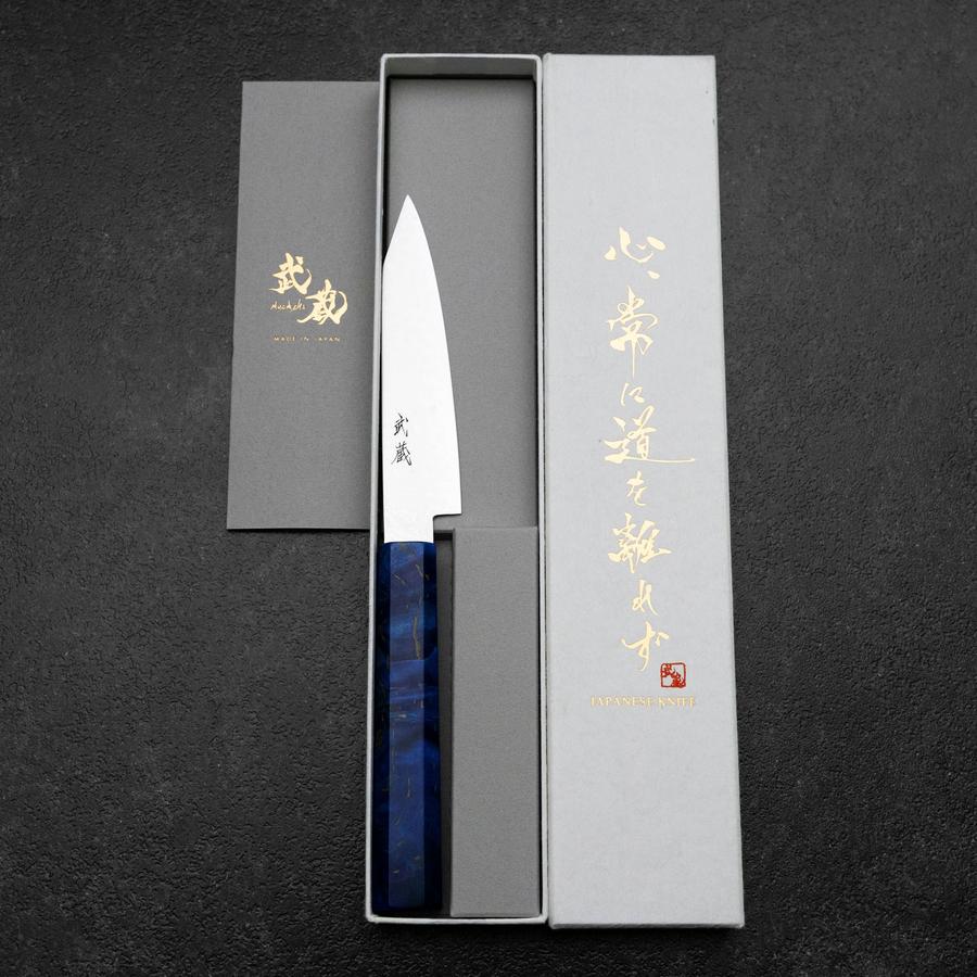 Kiritsuke Petty VG-10 Damast Blauer Birkenholz Griff 120mm - Image 8