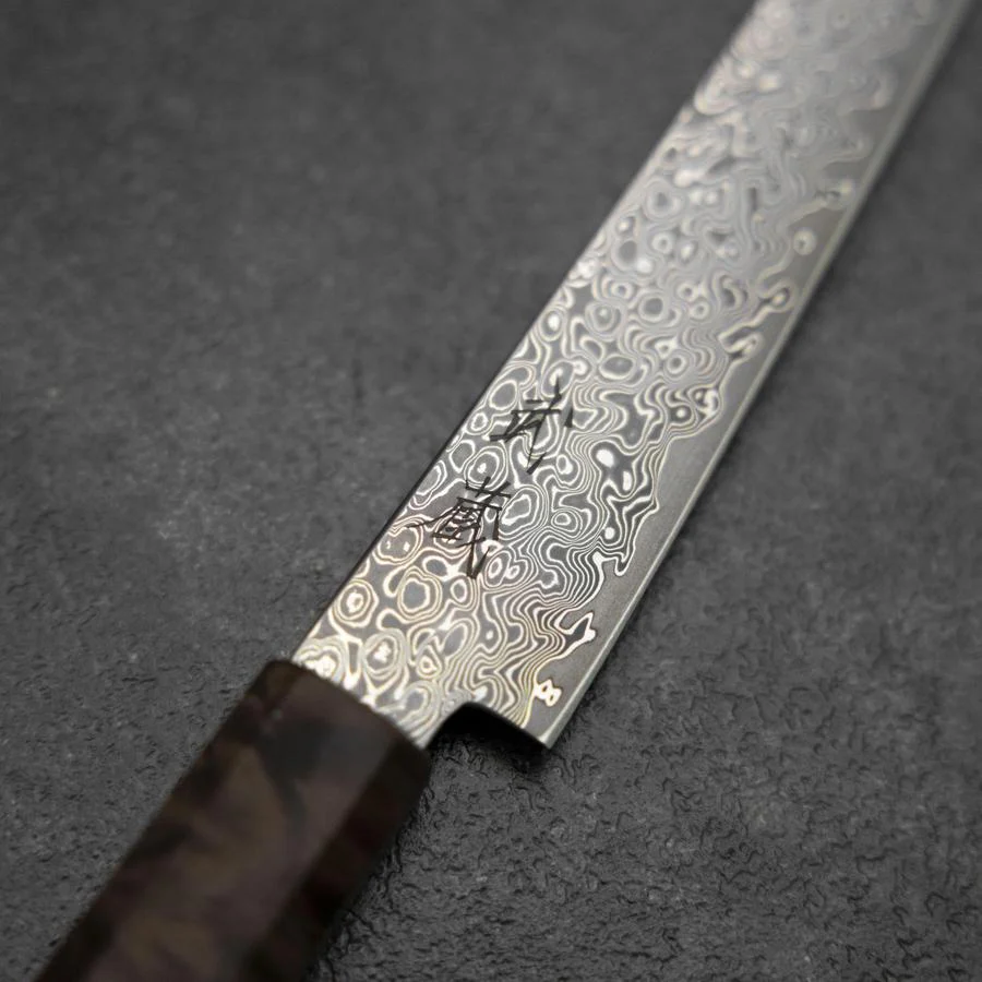 Kiritsuke Petty VG-10 Damast Brauner Birkenholz Griff 135mm - Image 3