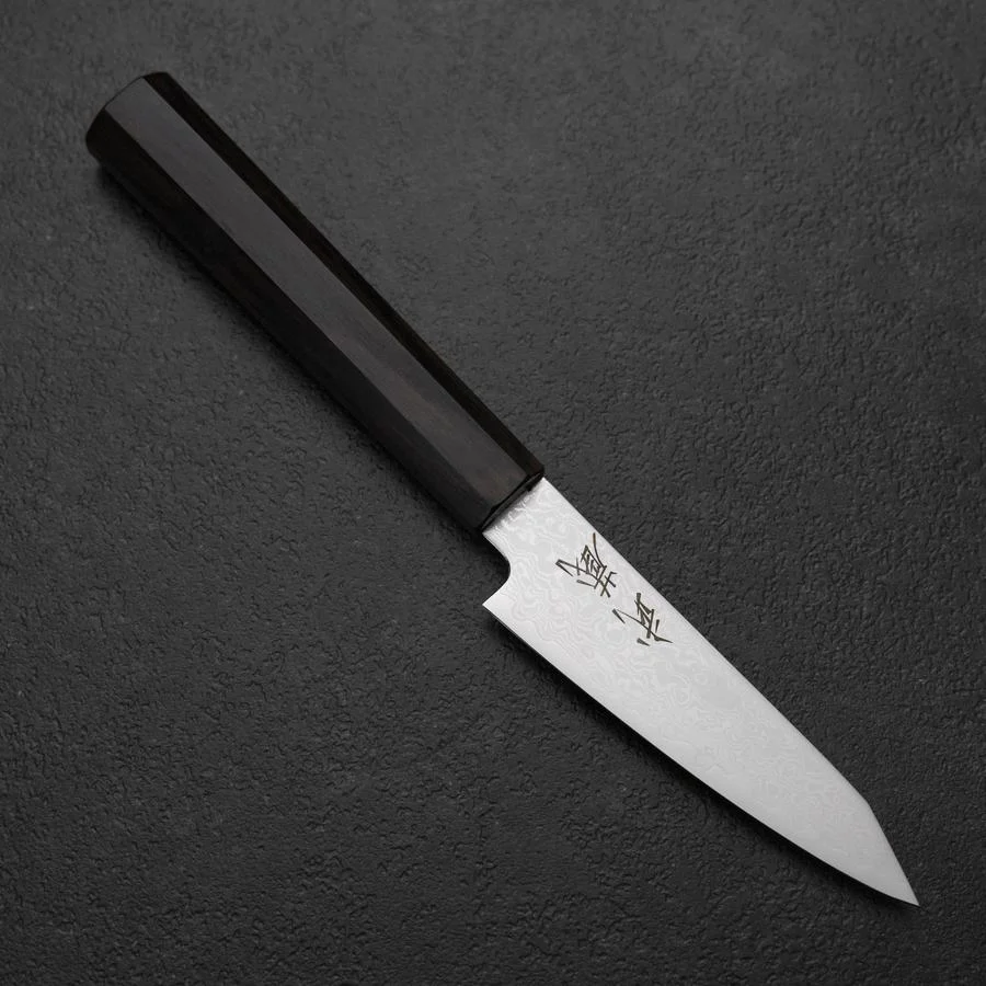 Kiritsuke Petty VG-10 Damast Ebenholz Griff 100mm