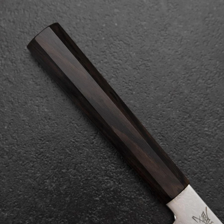 Kiritsuke Petty VG-10 Damast Ebenholz Griff 100mm - Image 6