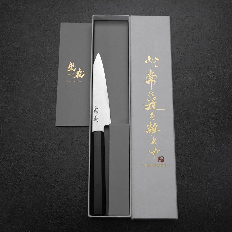 Kiritsuke Petty VG-10 Damast Ebenholz Griff 110mm - Image 8