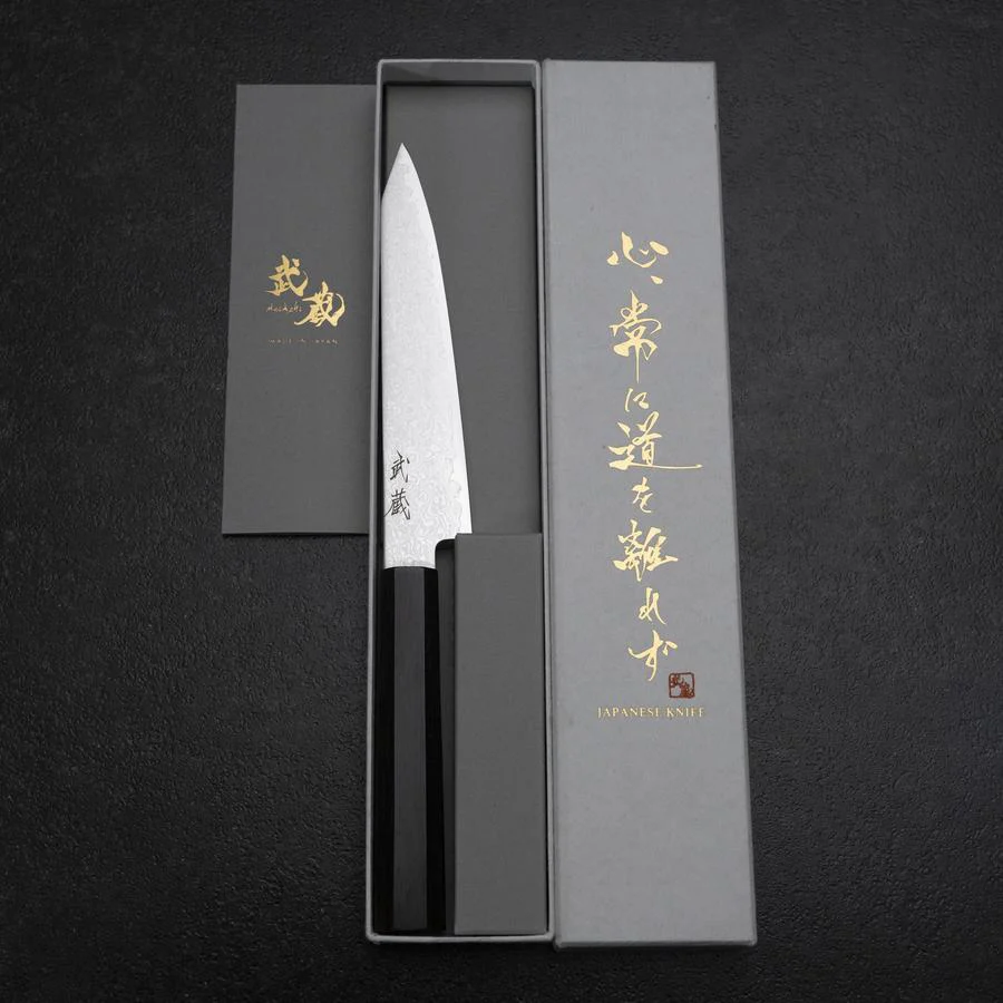 Kiritsuke Petty VG-10 Damast Ebenholz Griff 145mm - Image 8