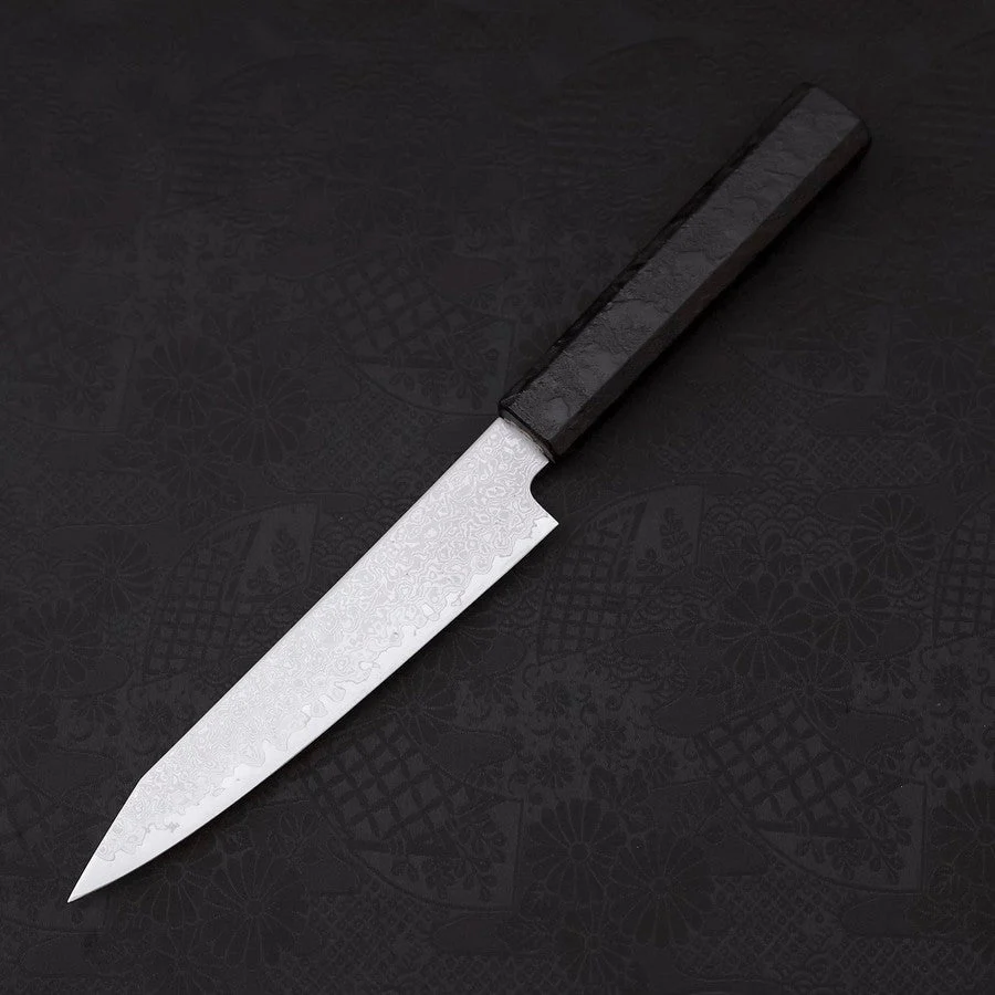 Kiritsuke Petty VG-10 Damast Schwarzer Ishime Griff 150mm - Image 2