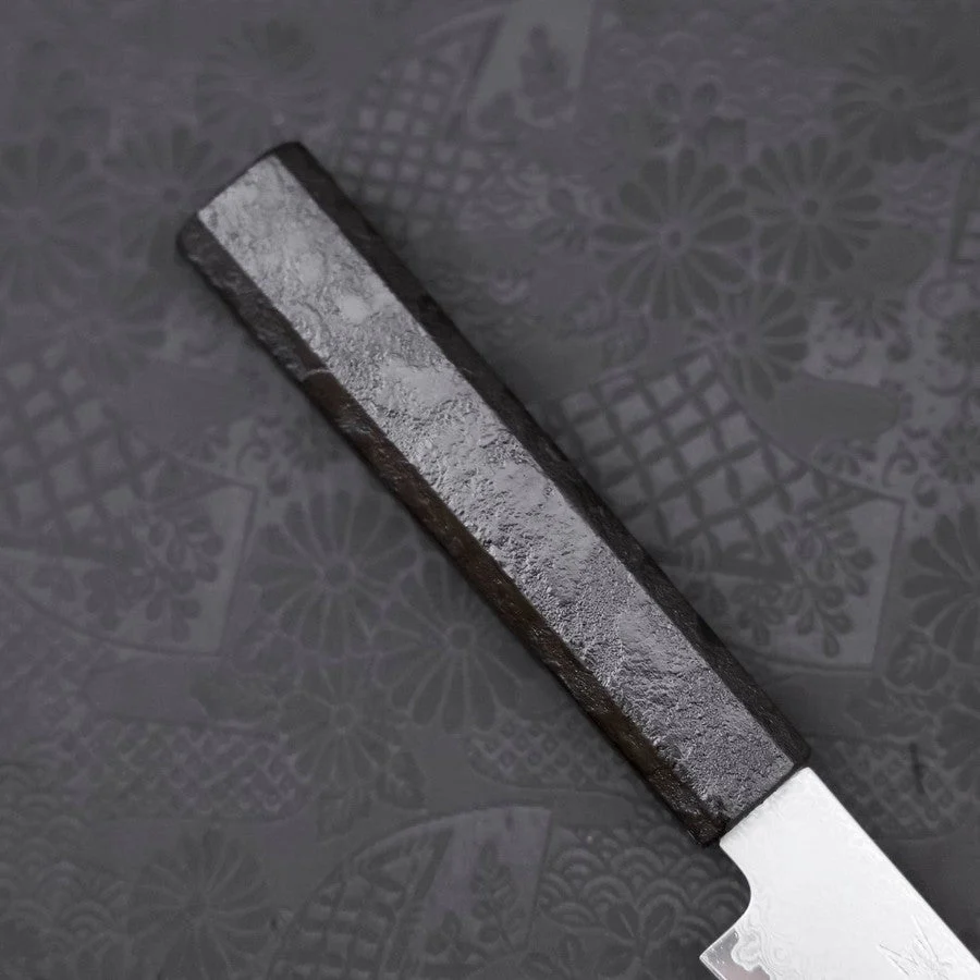 Kiritsuke Petty VG-10 Damast Schwarzer Ishime Griff 150mm - Image 6