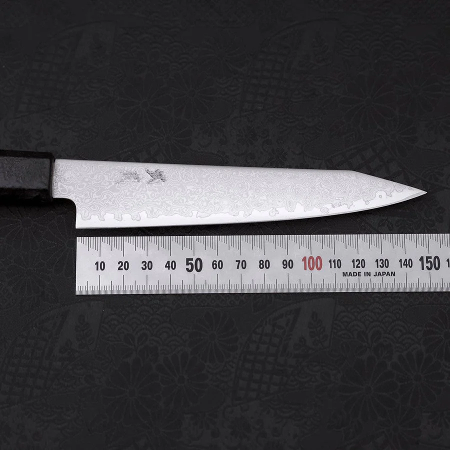 Kiritsuke Petty VG-10 Damast Schwarzer Ishime Griff 150mm - Image 7