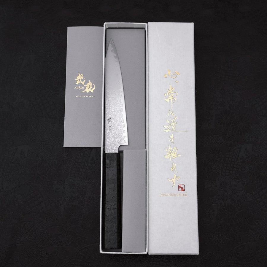 Kiritsuke Petty VG-10 Damast Schwarzer Ishime Griff 150mm - Image 8