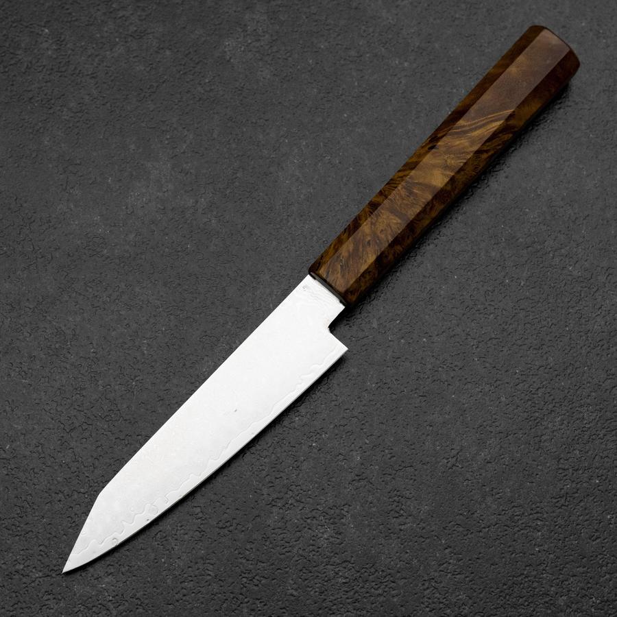 Kiritsuke Petty VG-10 Damast Gelb-Brauner Birkenholz Griff 120mm - Image 2