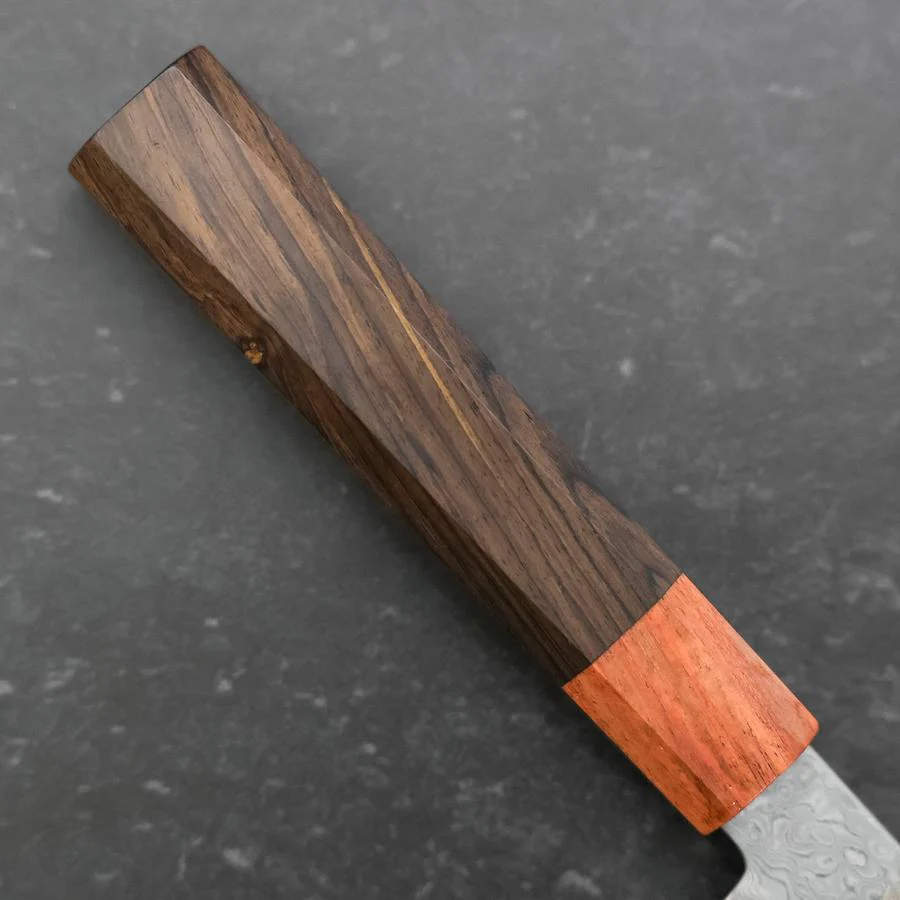 Kiritsuke Petty VG-10 Damast Rosen- und Ebenholz Griff 130mm - Image 6