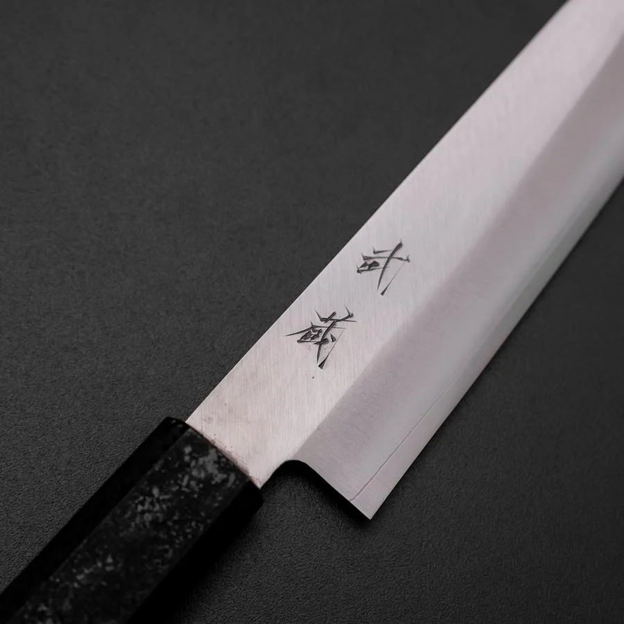 Kiritsuke Petty VG-10 Poliert Schwarzer Ishime Urushi Griff 125mm - Image 3