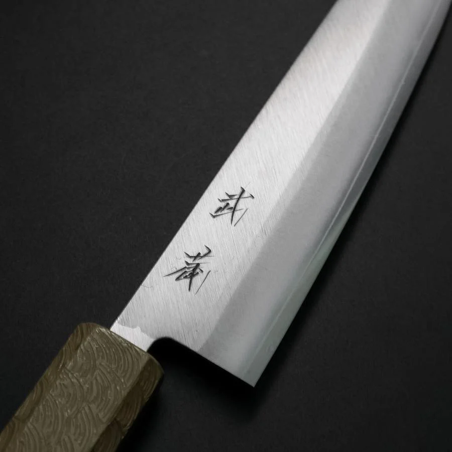 Kiritsuke Petty VG-10 Poliert Weißer Urushi Griff 125mm - Image 3
