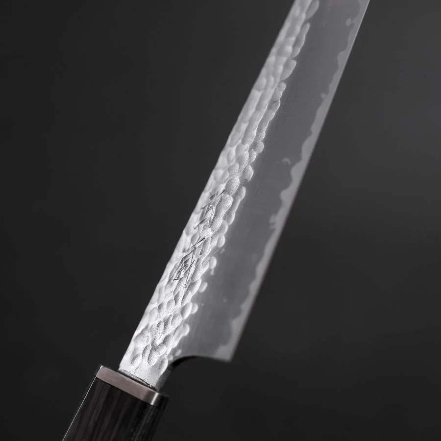 Kiritsuke Petty VG-10 Tsuchime Kohlefarbener Kirschholz Griff 150mm - Image 3