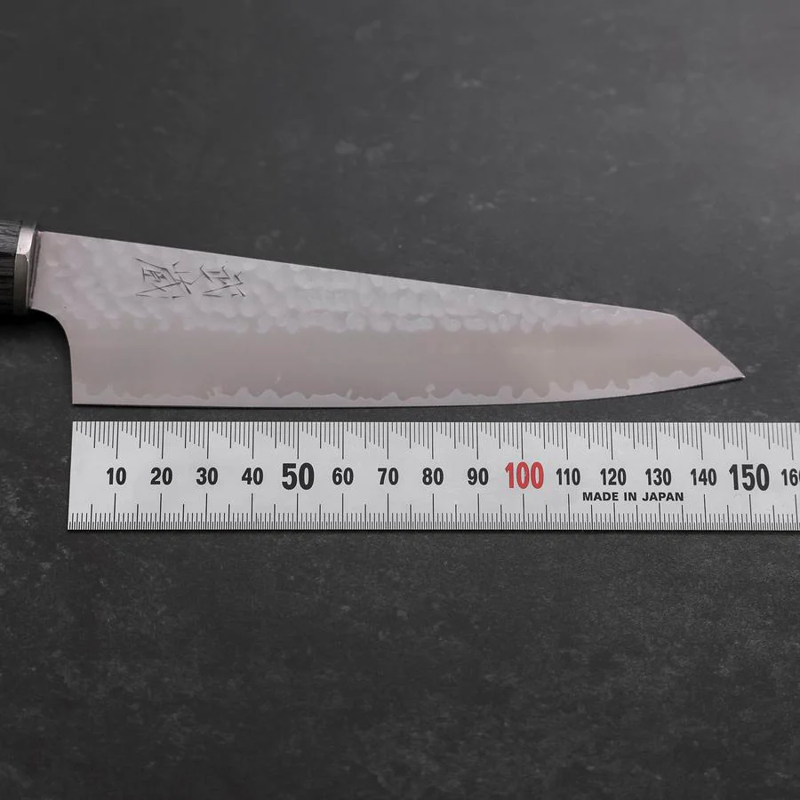 Kiritsuke Petty VG-10 Tsuchime Kohlefarbener Kirschholz Griff 150mm - Image 7