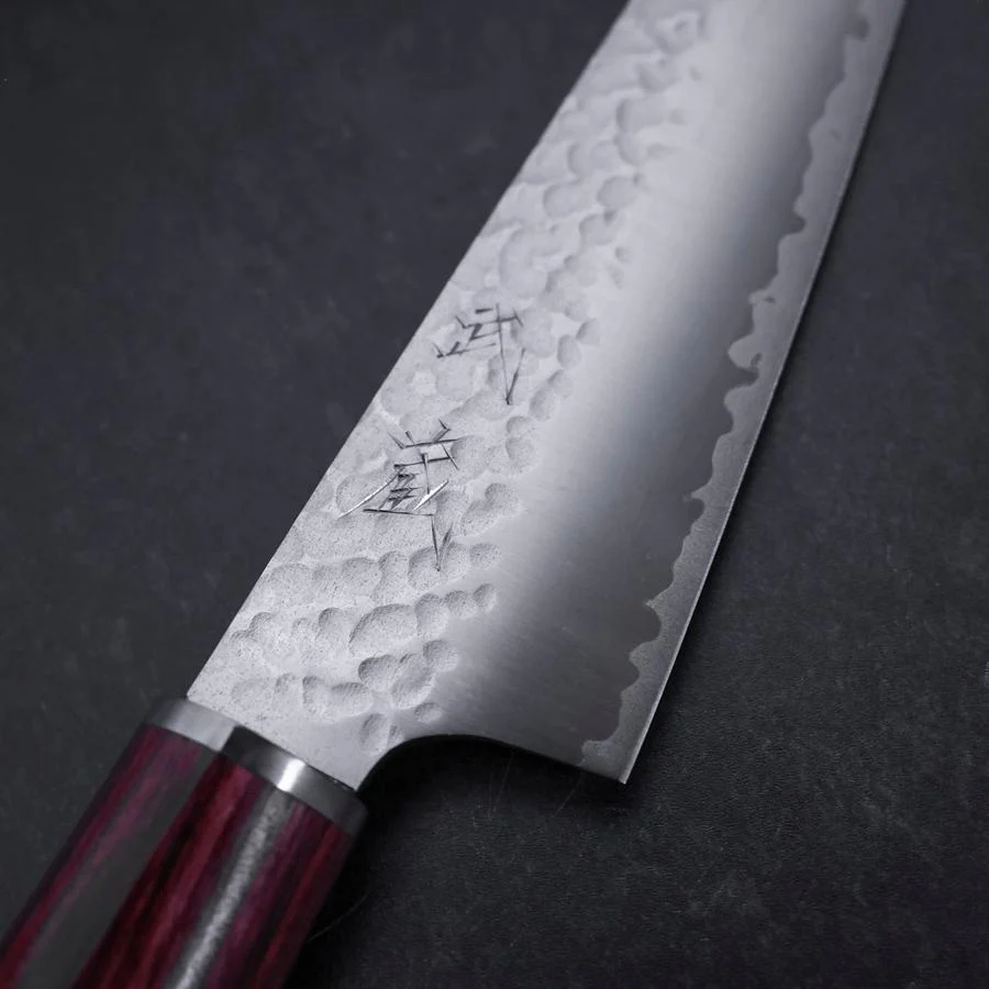 Kiritsuke Petty VG-10 Tsuchime Roter Westlicher Griff 150mm - Image 3