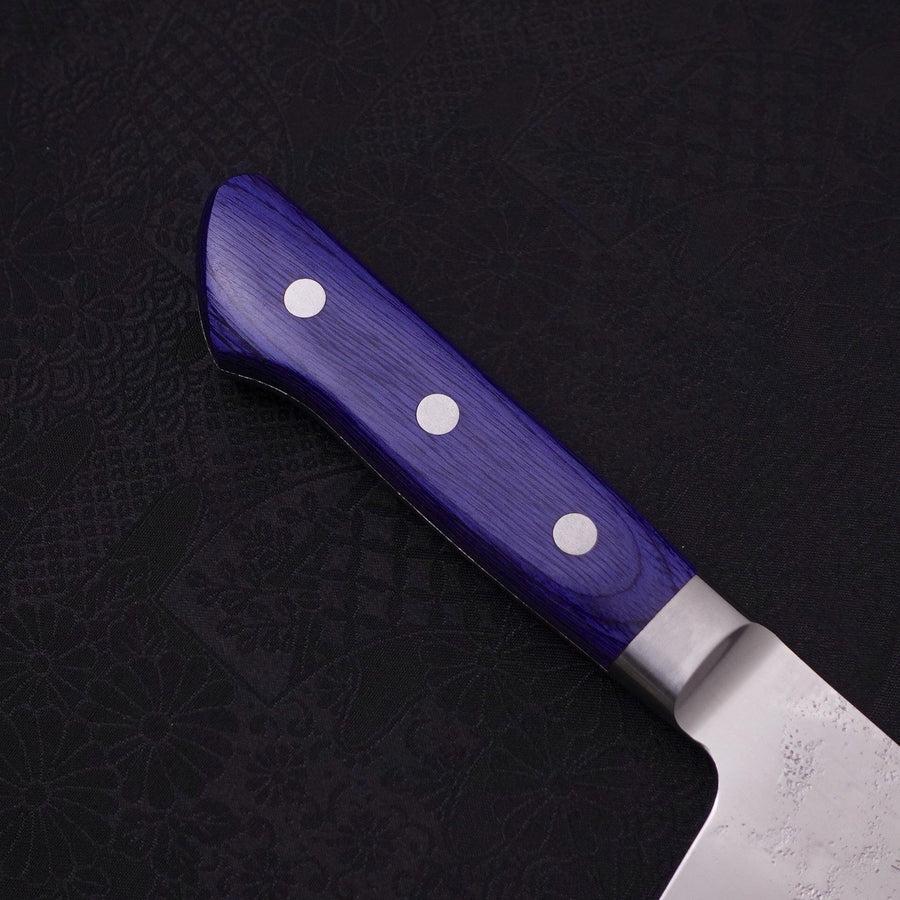 Kiritsuke Santoku Edelstahlummantelung Blue Steel #2 Nashiji Westlicher Griff 195mm - Image 6