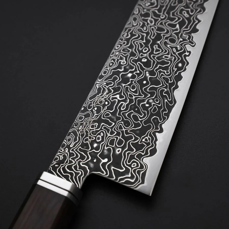 Kiritsuke SG-2 Kurozome Nickel Damast Westlicher Ebenholz Griff 210mm - Image 3