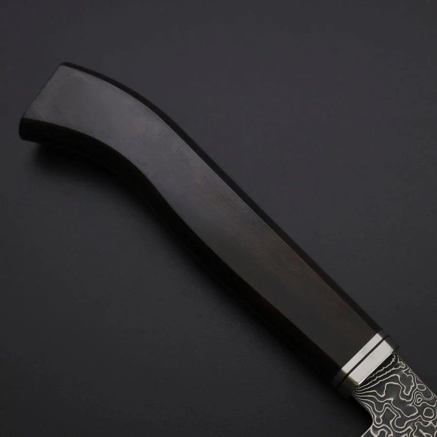 Kiritsuke SG-2 Kurozome Nickel Damast Westlicher Ebenholz Griff 240mm - Image 6