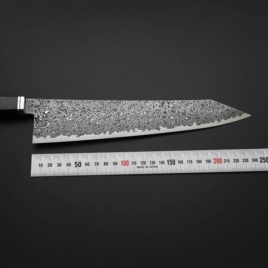 Kiritsuke SG-2 Kurozome Nickel Damast Westlicher Ebenholz Griff 240mm - Image 7