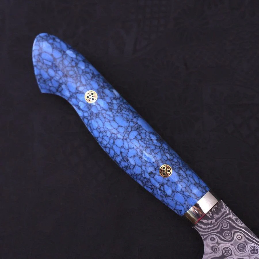 Kiritsuke SG-2 Damast Blauer Türkis Griff 240mm - Image 6
