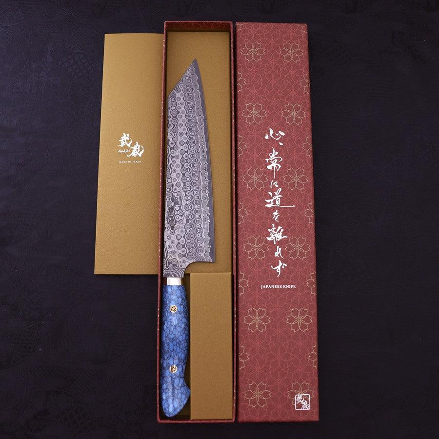 Kiritsuke SG-2 Damast Blauer Türkis Griff 240mm - Image 8