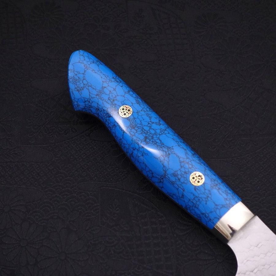 Kiritsuke SG-2 Tsuchime Blauer Türkis Griff 200mm - Image 6