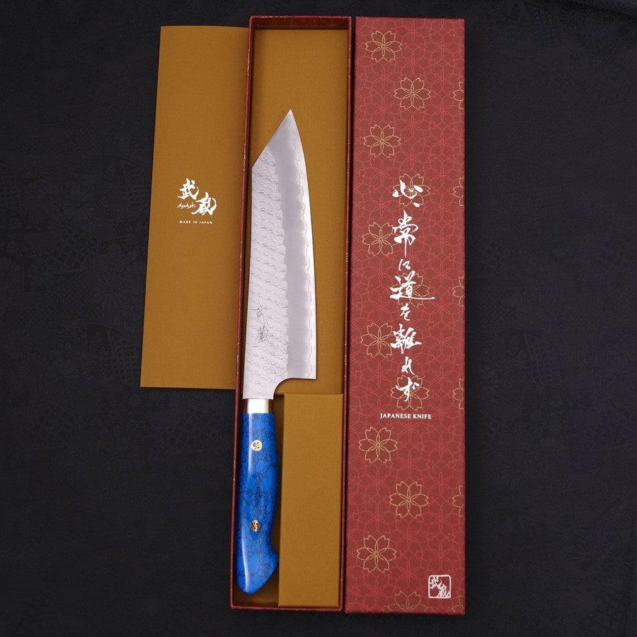Kiritsuke SG-2 Tsuchime Blauer Türkis Griff 200mm - Image 8