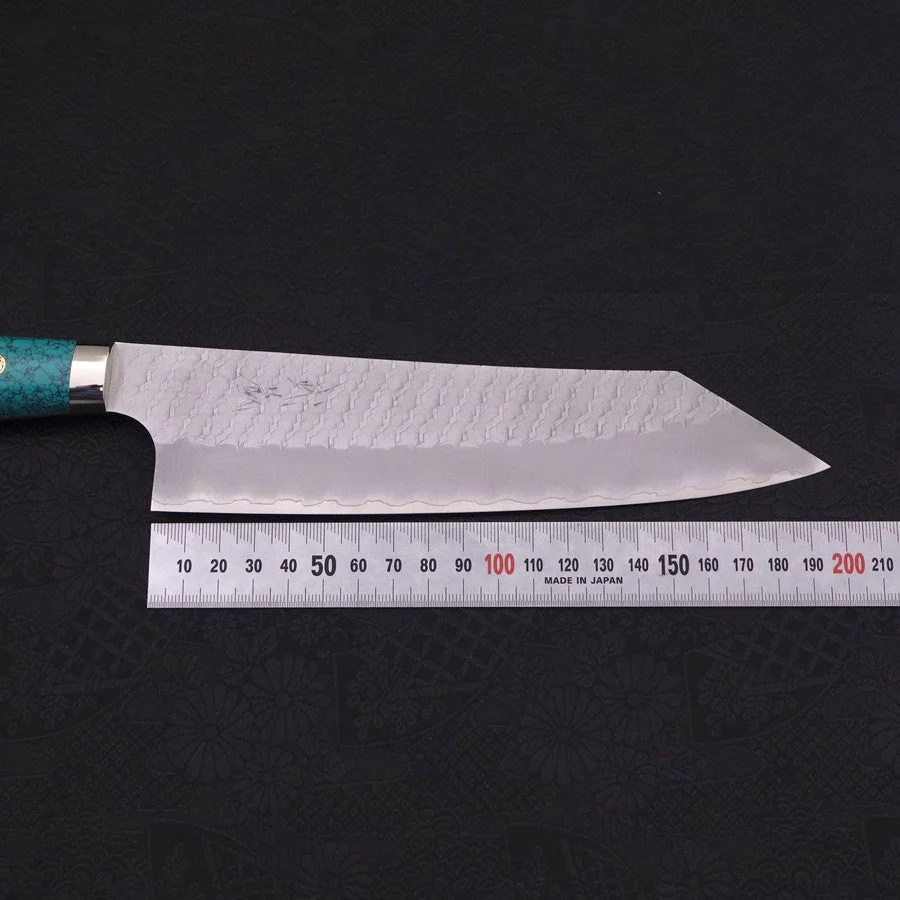 Kiritsuke SG-2 Tsuchime Grüner Türkis Griff 200mm - Image 7