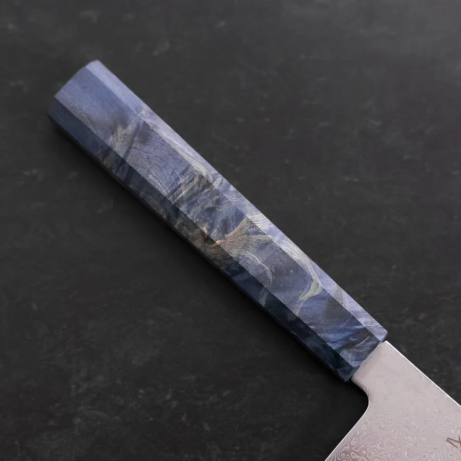 Kiritsuke SG-2 Wellen Nickel Damast Blauer Ahornholz Griff 240mm - Image 6