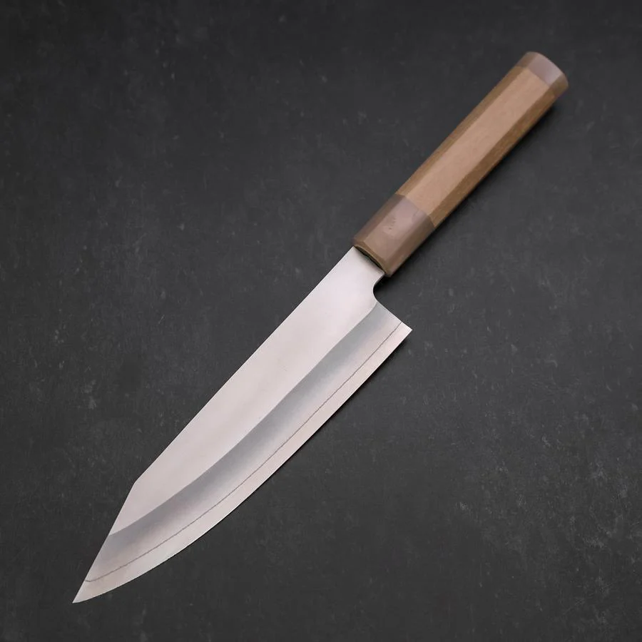 Kiritsuke Silver Steel #3 Bokashi Magnolienholz Griff mit Doppelter Büffelhorn-Kappe 195mm - Image 2