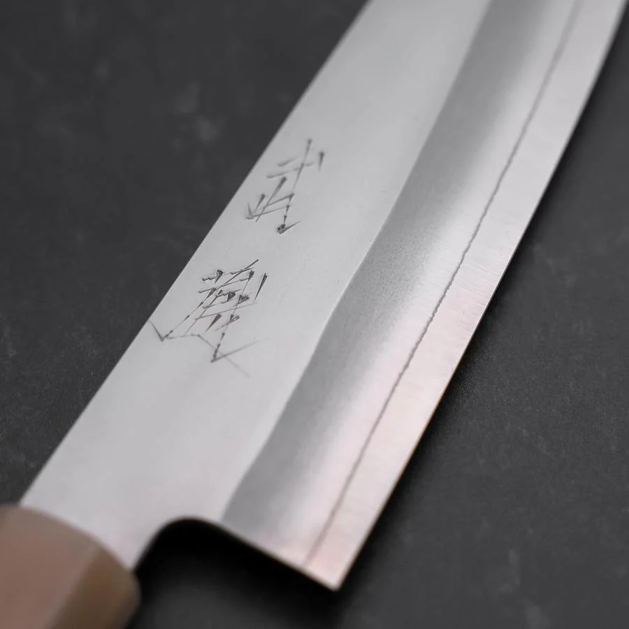 Kiritsuke Silver Steel #3 Bokashi Magnolienholz Griff mit Doppelter Büffelhorn-Kappe 195mm - Image 3