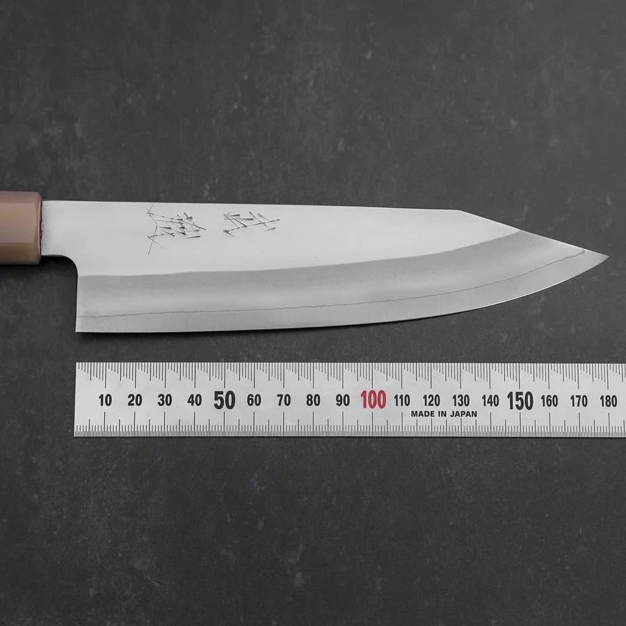 Kiritsuke Silver Steel #3 Bokashi Magnolienholz Griff mit Doppelter Büffelhorn-Kappe 195mm - Image 7