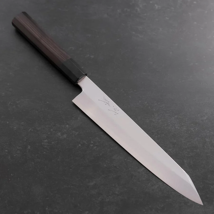 Kiritsuke Silver Steel #3 Poliert Büffelhorn und Ebenholz Griff 230mm
