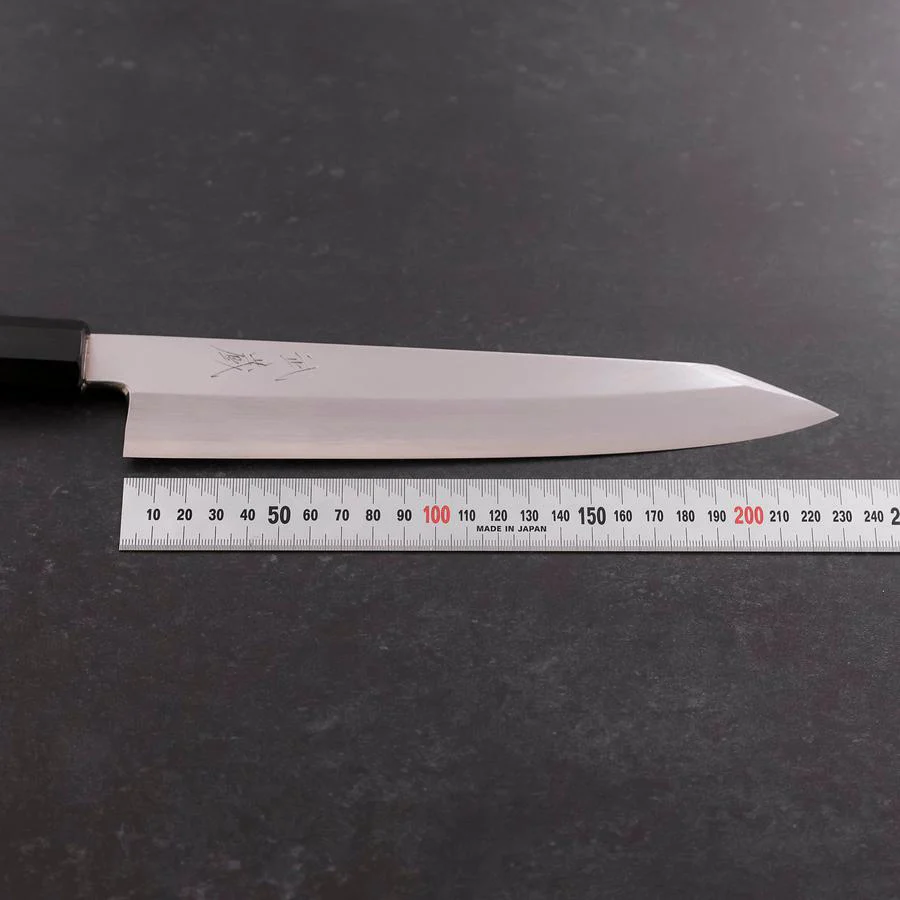Kiritsuke Silver Steel #3 Poliert Büffelhorn und Ebenholz Griff 230mm - Image 7
