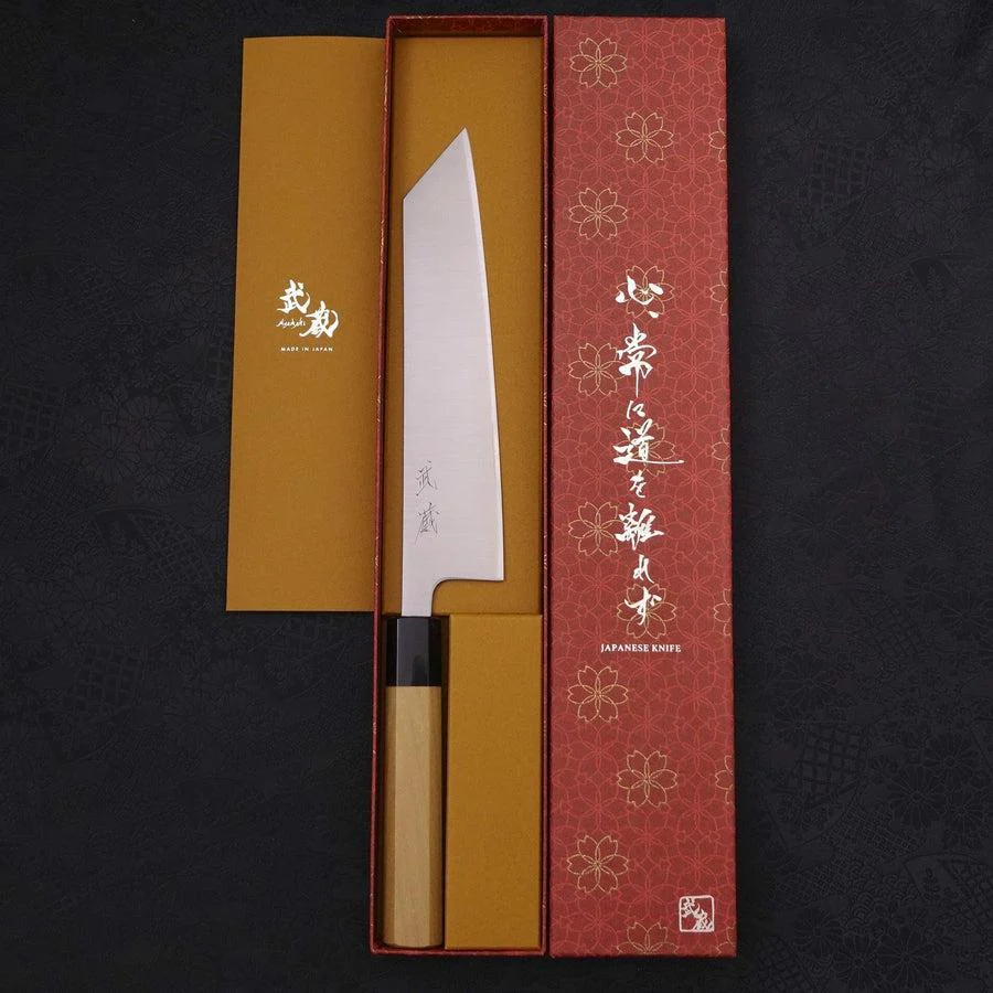 Kiritsuke Silver Steel #3 Poliert Büffelhorn und Magnolienholz Griff 210mm - Image 8
