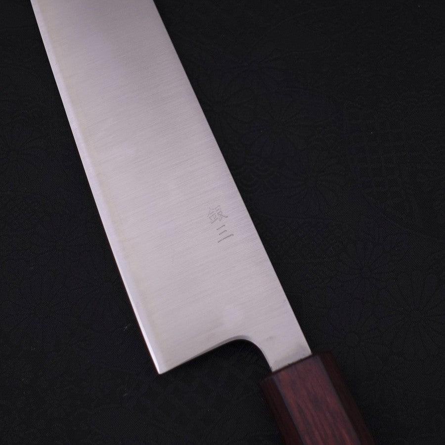 Kiritsuke Silver Steel #3 Poliert Lila Urushi Griff 210mm - Image 3