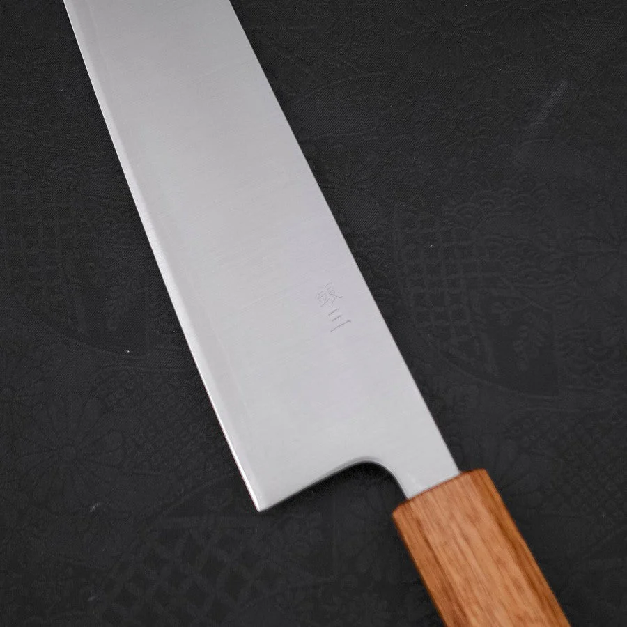 Kiritsuke Silver Steel #3 Poliert Yaki Urushi Griff 210mm - Image 3