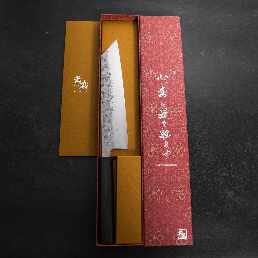 Kiritsuke SLD Nashiji Washi Grüner Urushi Griff 210mm - Image 8