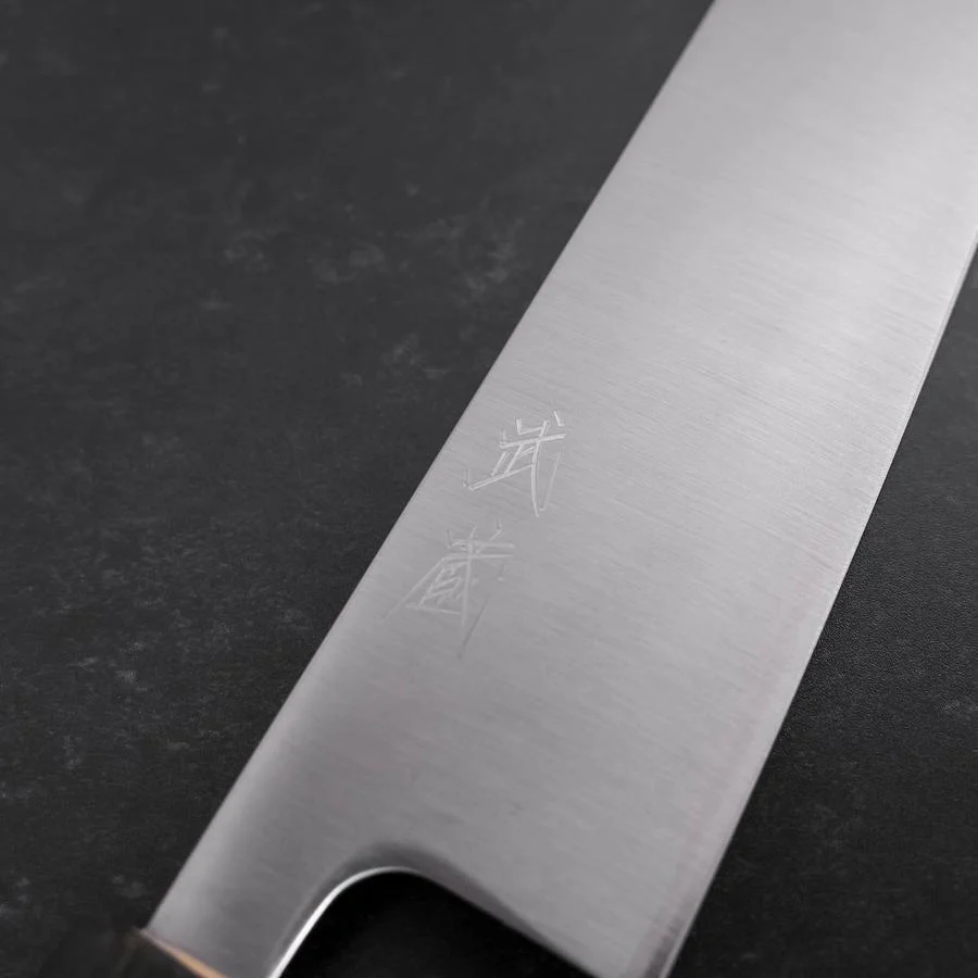 Kiritsuke SLD Poliert Grüner Urushi Griff 210mm - Image 3