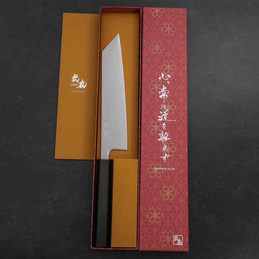 Kiritsuke SLD Poliert Grüner Urushi Griff 210mm - Image 8