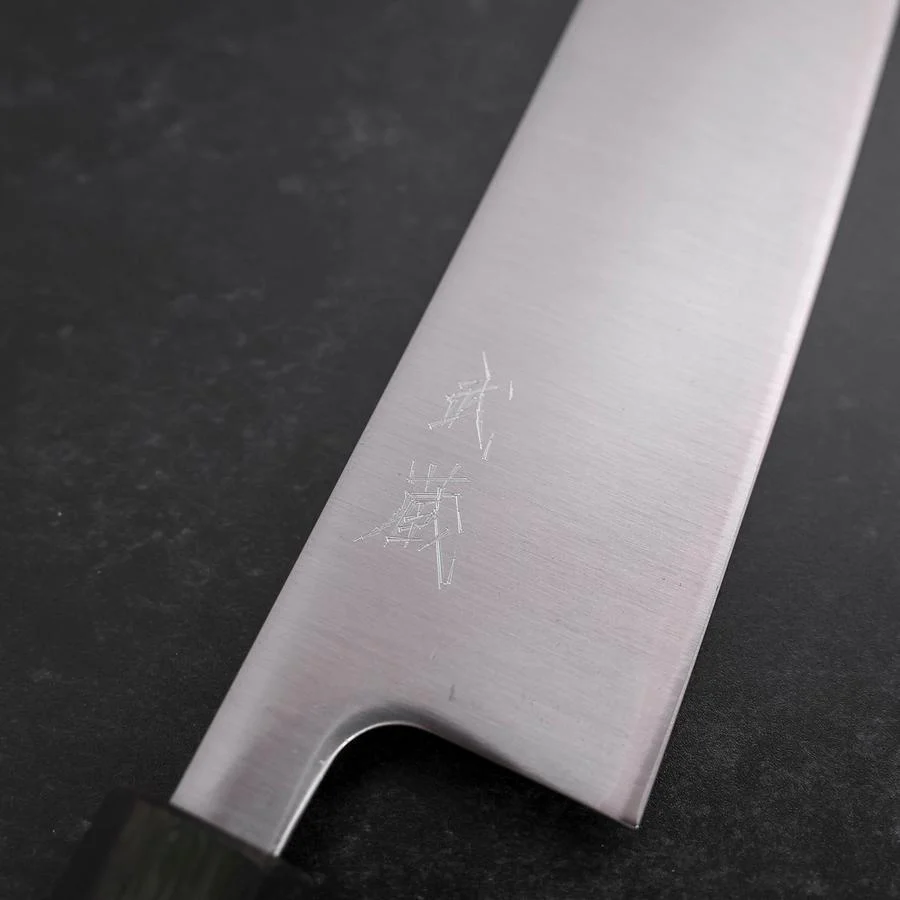 Kiritsuke SLD Poliert Grüner Urushi Griff 240mm - Image 3