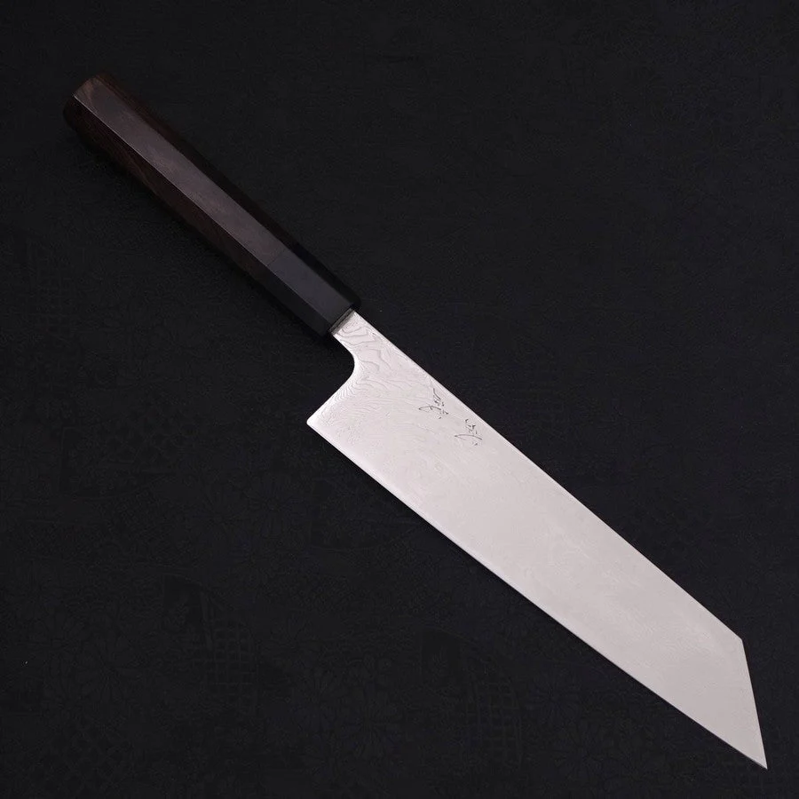 Kiritsuke SLD Wellen Nickel Damast Büffelhorn und Ebenholz Griff 210mm