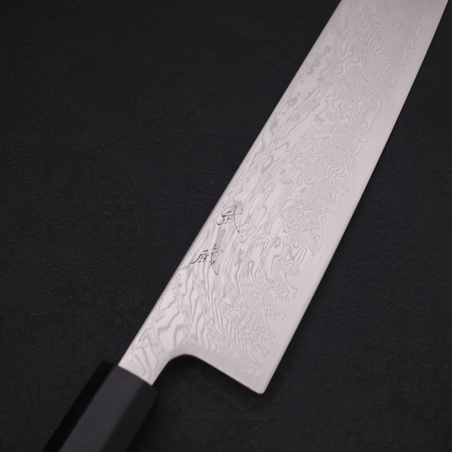 Kiritsuke SLD Wellen Nickel Damast Büffelhorn und Ebenholz Griff 210mm - Image 3