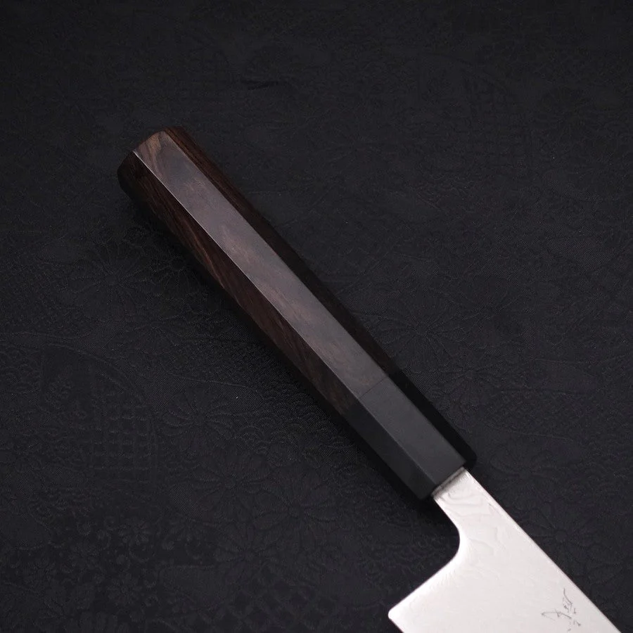 Kiritsuke SLD Wellen Nickel Damast Büffelhorn und Ebenholz Griff 210mm - Image 6