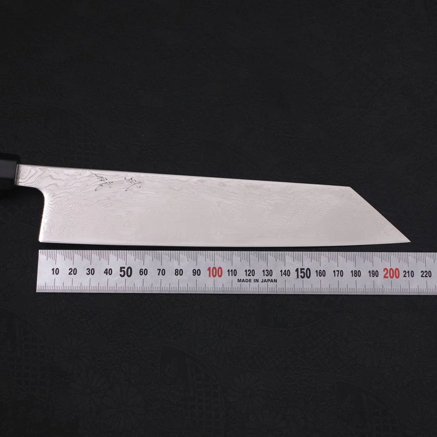 Kiritsuke SLD Wellen Nickel Damast Büffelhorn und Ebenholz Griff 210mm - Image 7